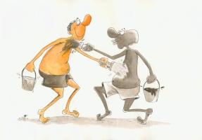 2013-2012 - Fax for Peace, Fax for Tolerance - Sohrab Kheiri - IRAN -  Honorable mention - Satirical Drawing